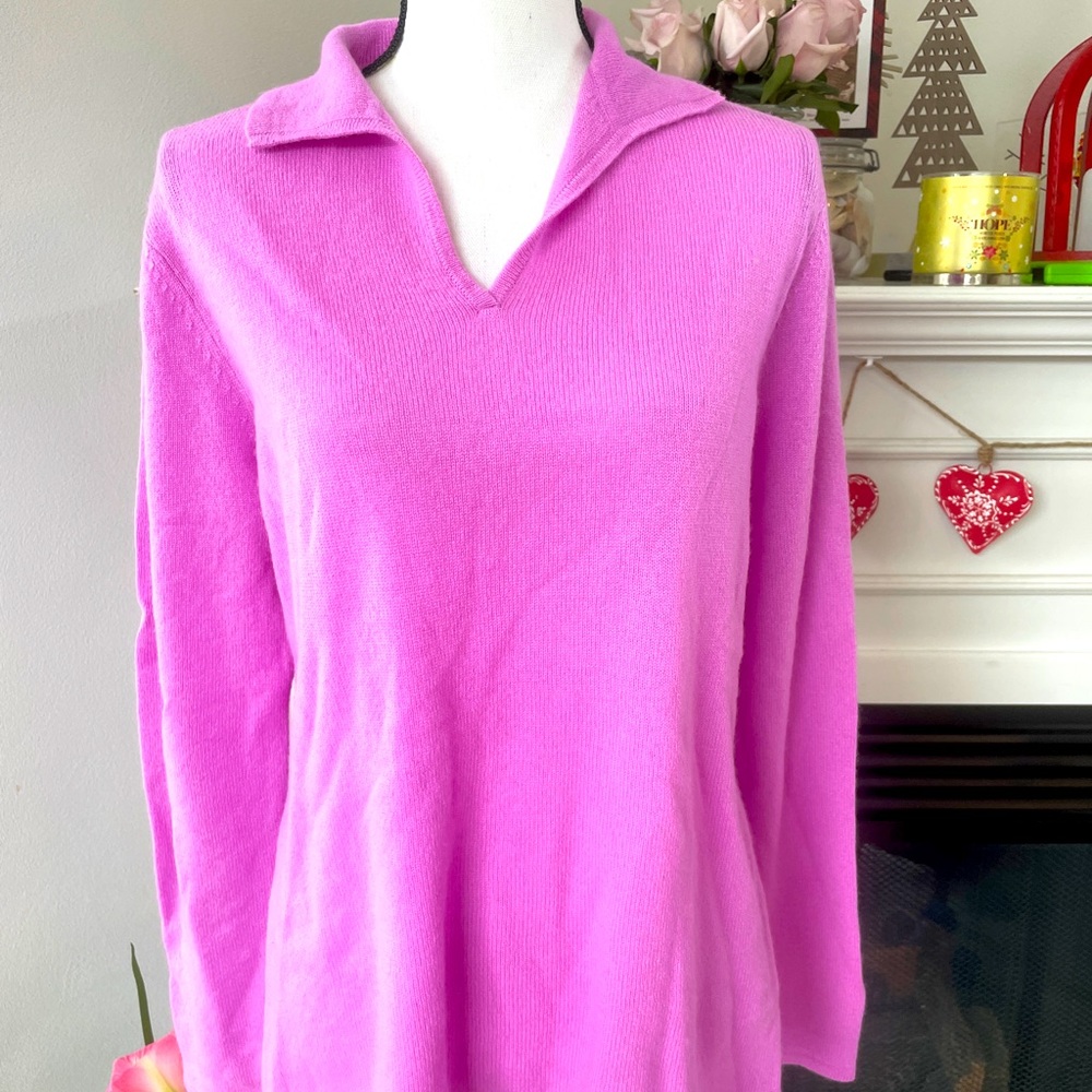 Peck and Peck Lilac Cashmere Sweater